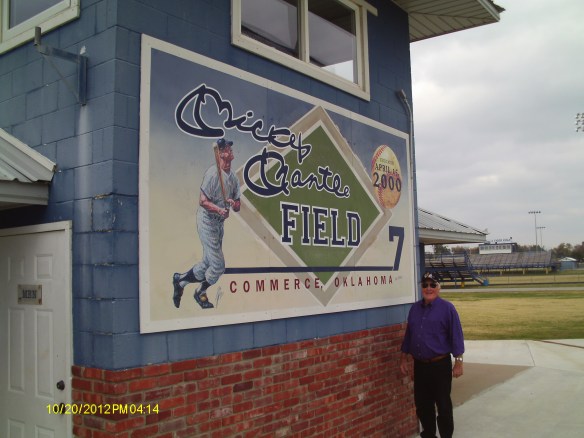 Robert Hilligoss at Mantle Field, Commerce High School