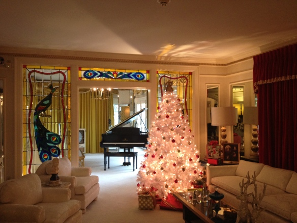The Music Room, Graceland. The piano in back is the one Elvis and James Brown used on their jam session