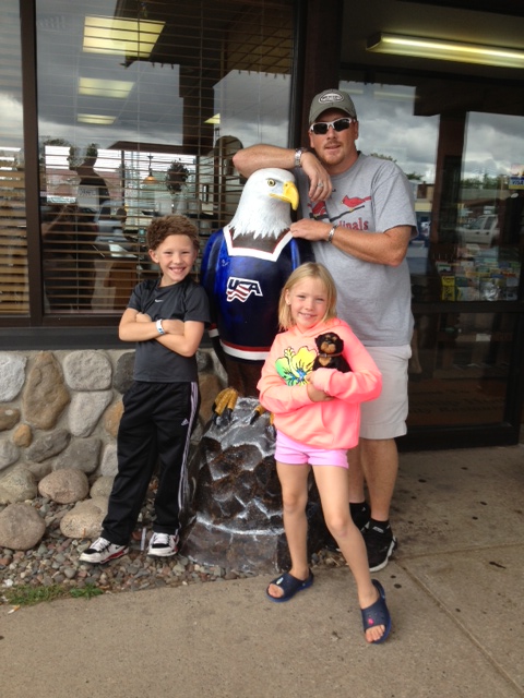 Graham Ronald, Aurora Eva Rose and Ryan Barr Hilligoss. September 2013, Eagle River Wisconsin
